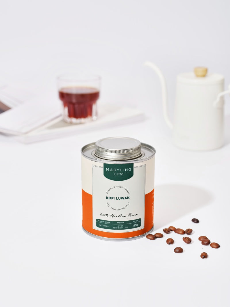 MARYLING Caffè |Kopi Luwak · Spiced Chocolate · Premium Coffee Beans